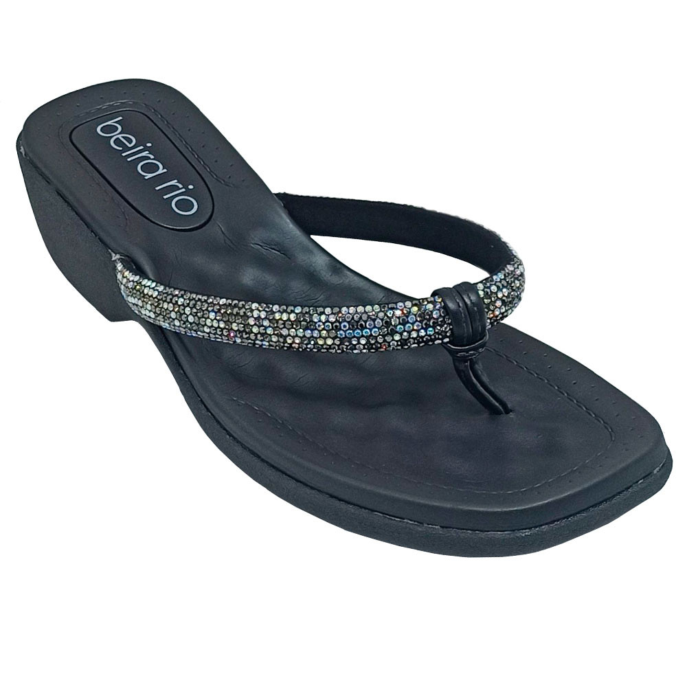 Tamanco Beira Rio Feminino Tira Brilhosa Casual em Oferta na Shopee