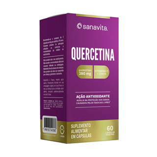 QUERCETINA ( VITAMINA C + ZINCO ) 60 CÁPS - SANAVITA em Oferta na Shopee