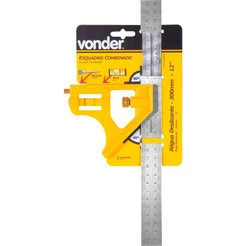 Esquadro Combinado 12 Aço Inox Vonder