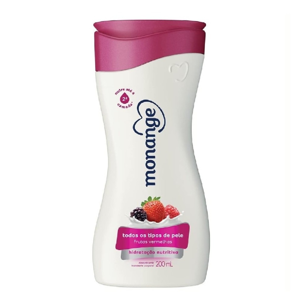 Hidratante Corporal Monange Hidratacao Nutritiva Frutas Vermelhas 200ml