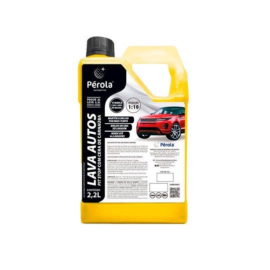 Shampoo Lava Autos com Cera de Carnaúba -   2.2 Litros - Pérola BRILHO INTENSO em Oferta na Shopee