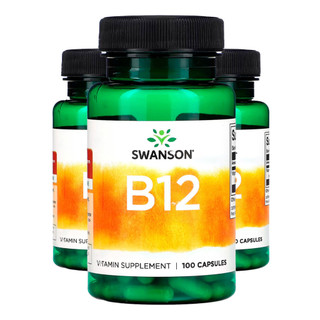 Kit 3x Vitamina B12 500mcg Swanson 100 Capsulas Importado /Made in Usa em Oferta na Shopee