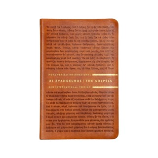Os Evangelhos | Bilíngue | Português/Inglês | NVI | Palavras de Jesus Azul | Capa Flexível | Marrom em Oferta na Shopee