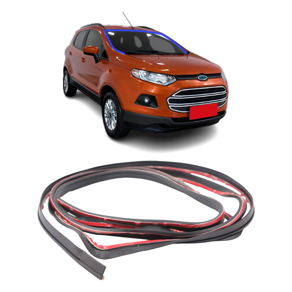 Borracha Arremate Trave Adesivado Vidro Parabrisa Ford Ecosport 2013 a 2021 Borrachauto