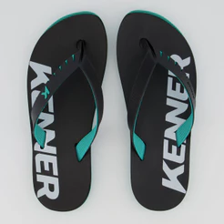 Chinelo Kenner RED Preto e Verde