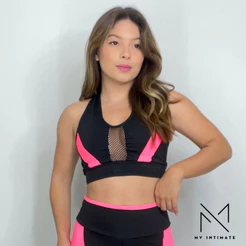 Top Fitness Power com Renda Arrastão