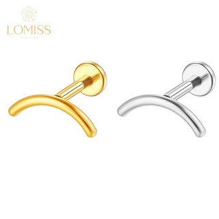 Lomiss Piercing Helix Tragus Conch Labret Aço Cirúrgico Curvo em Oferta na Shopee
