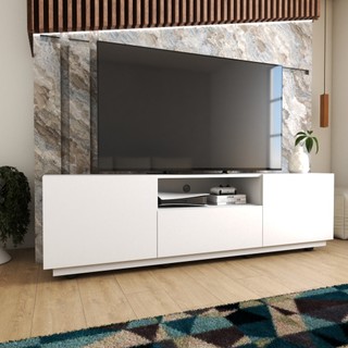 Rack para TV Até 65 Polegadas Louvre 2 Portas 1 Gaveta em Oferta na Shopee