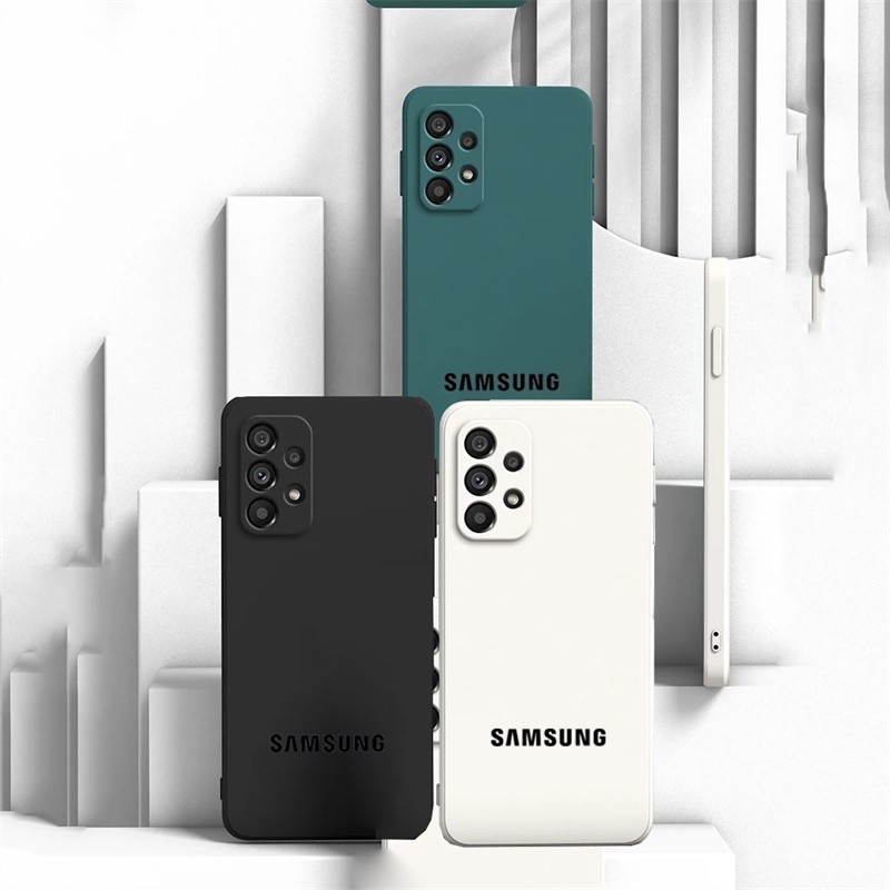 [Estoque Pronto] Capa De TPU Doce Para Samsung A16 A06 A15 A25 A35 A55 A14 A24 A34 A54 A13 A23 A33 A53 A73 Quadrada Macia De Silicagel 26