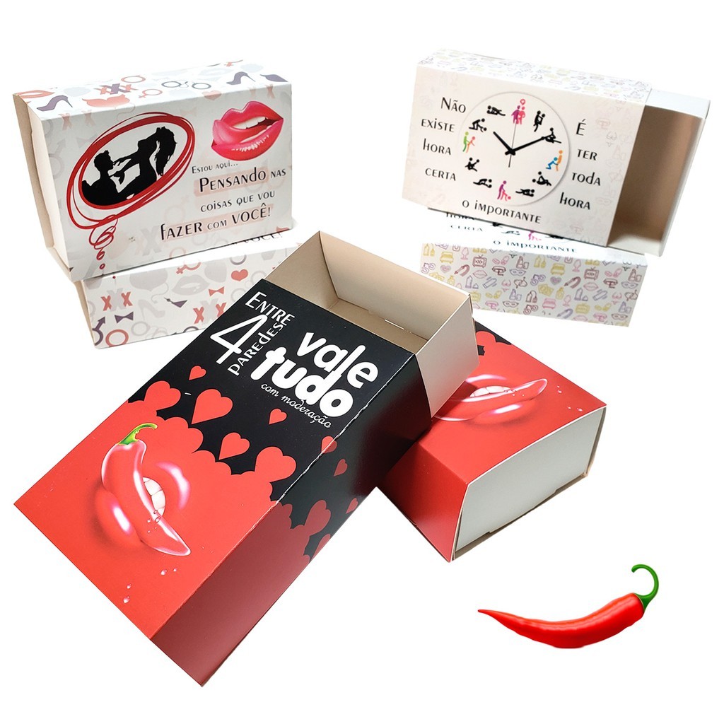 12 caixas Erótica tema picante para datas especiais. Lembrancinha de Sexshop