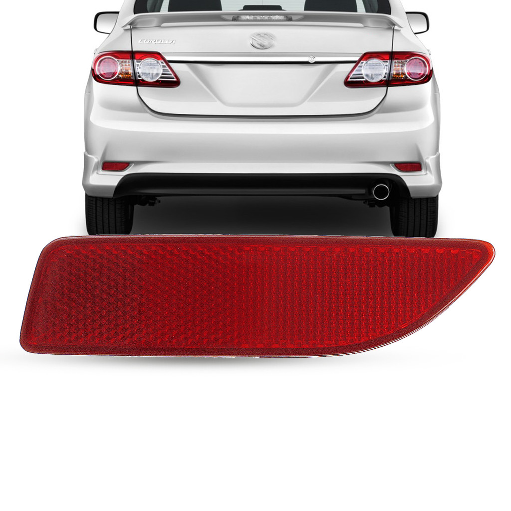 Refletor Lanterna Olho Gato Para-Choque Traseiro Toyota Corolla 2012 2013 2014