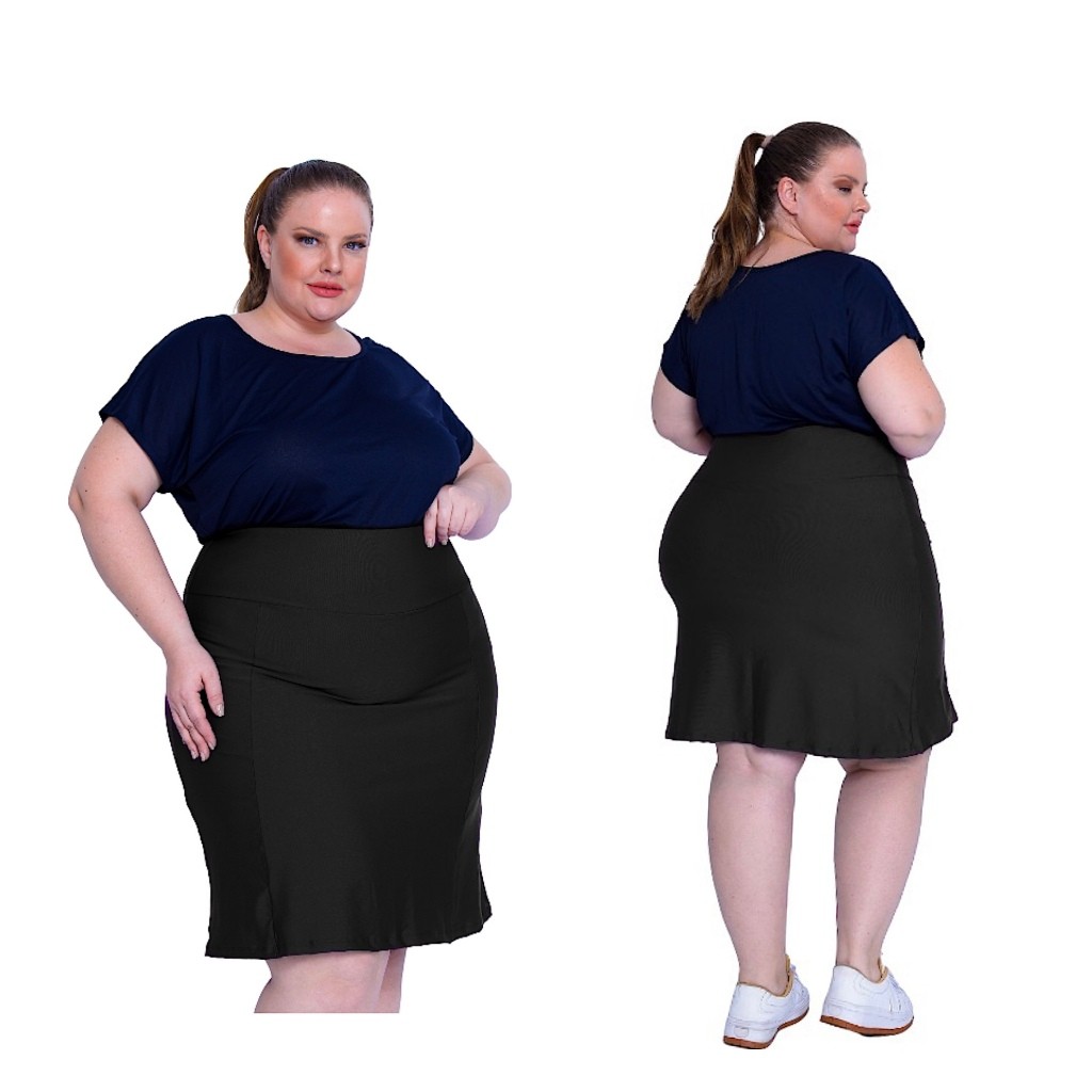 Short Saia Modesta Roupa Feminina Fitness Evangélica Plus Size em Oferta na Shopee