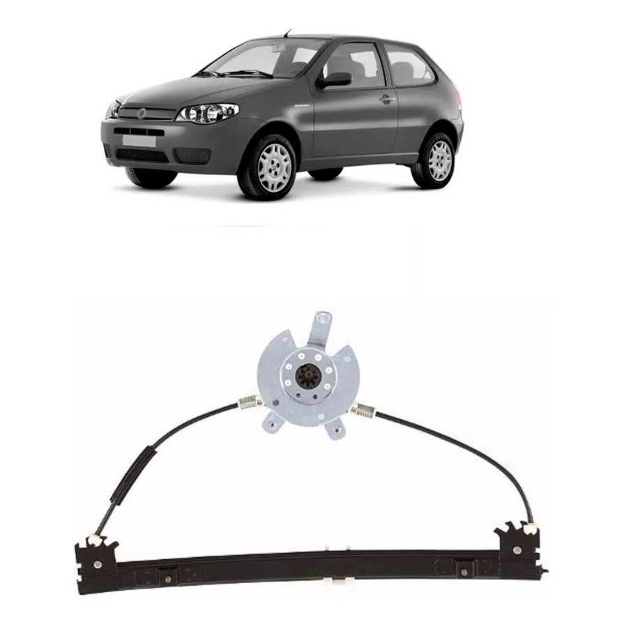 Maquina Vidro Eletrico Fiat Strada Palio 2 Portas Lado Esquerdo Ou Direito