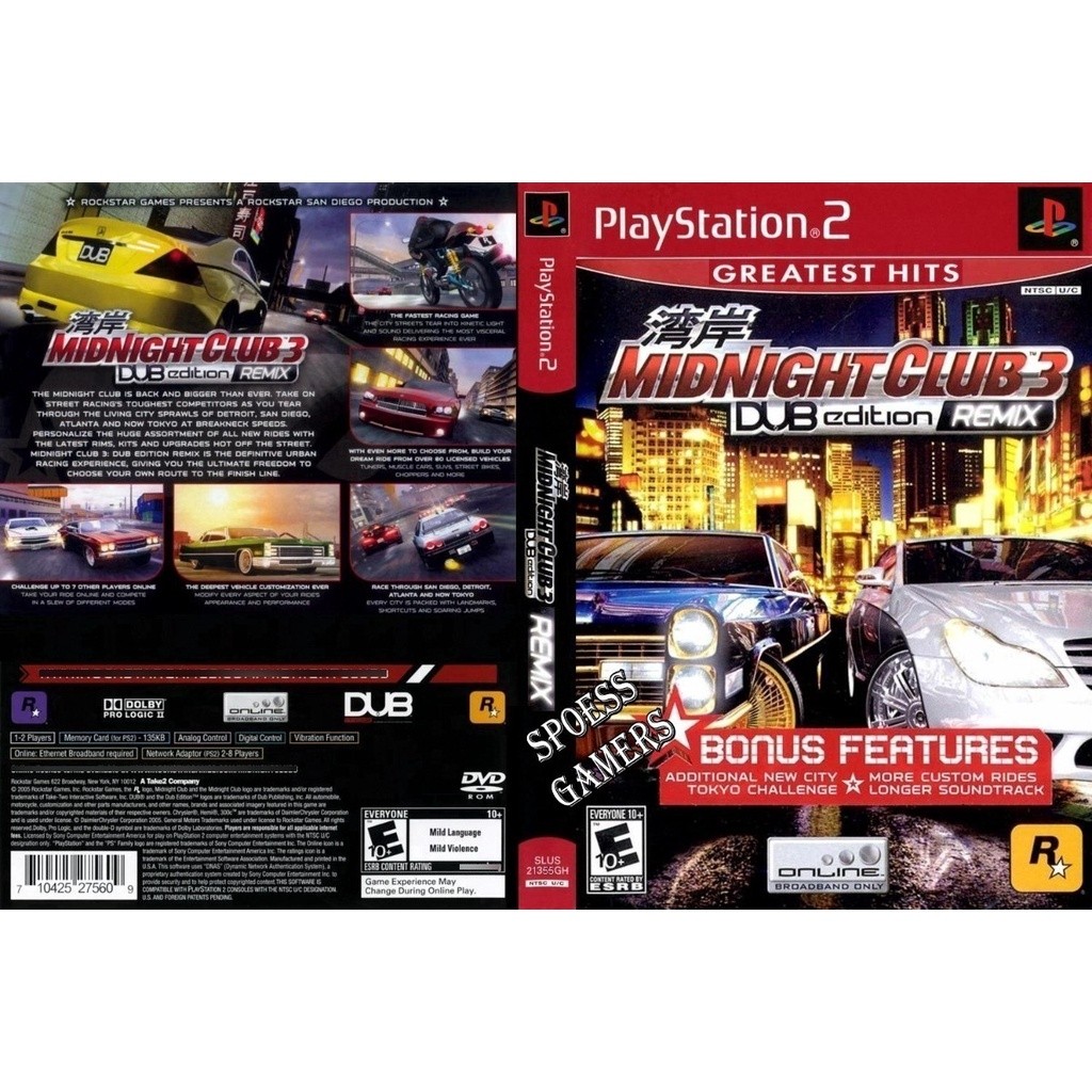 Midnight Club 3 Dub Edition Remix Play 2