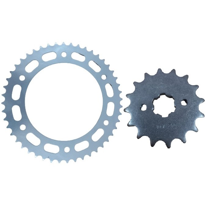 Kit Coroa e Pinhão Nxr 160 Bros / Xre 190 Aço 1045 Vaz 48/16