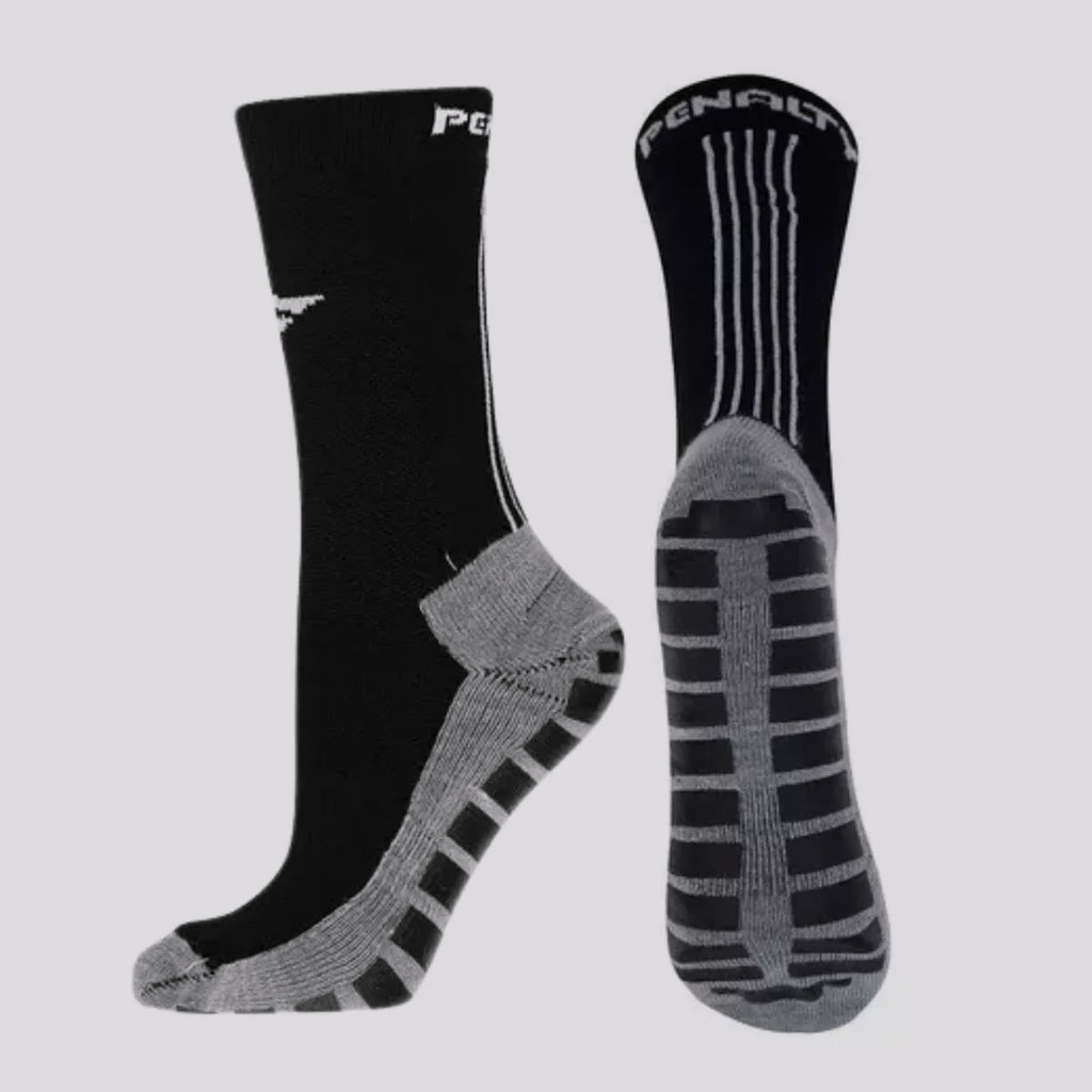 Meia Penalty Grip Antiderrapante Preta