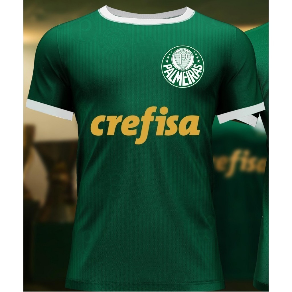NOVA CAMISA DO PALMEIRAS VERDE 2024/ 2025 CAMISETA DE TIME MASCULINO SIMBOLOS  BORDADOS TECIDO SUPER LEVE