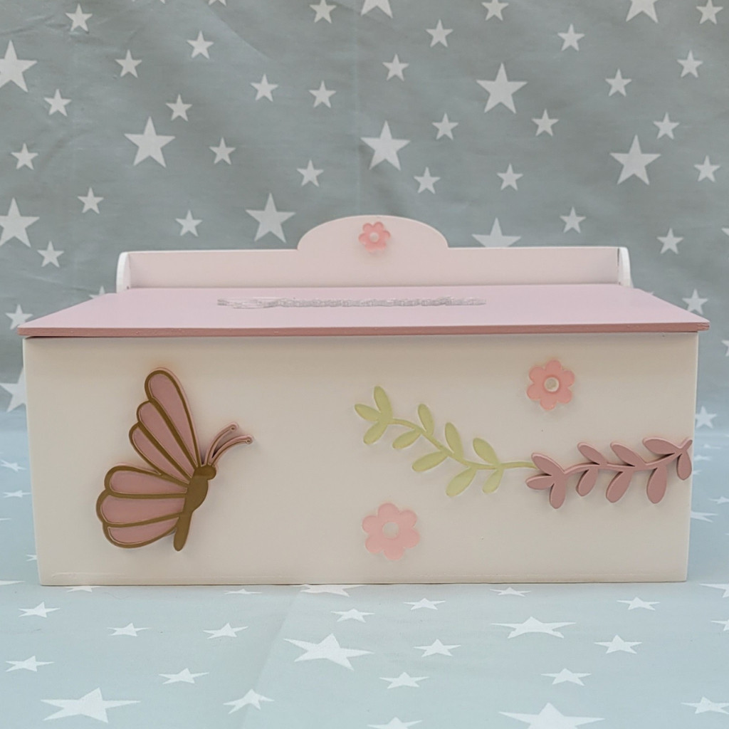 Kit 6 Peças Jardim Encantado Flores Menina Bebê Kit de Higiene