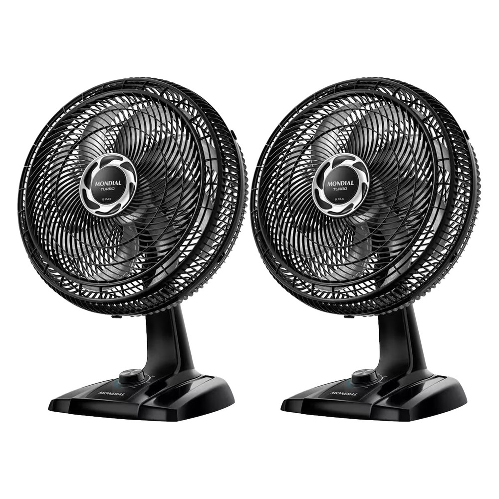 Kit 2 und Ventilador Turbo 40Cm 8 Pás Nvt-40-8P-B 127V