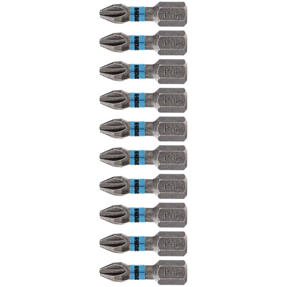 Bits de Torção Phillips 1/4 POL 25 mm PH2 com 10 Peças GROSS em Oferta na Shopee