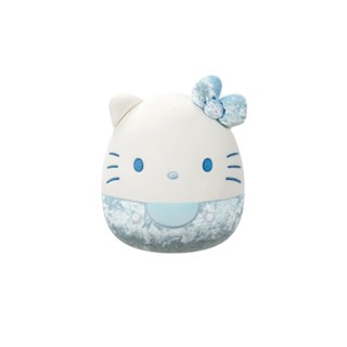Pelúcia Hello Kitty Azul 20cm Veludo 50 anos Squishmallows em Oferta na Shopee