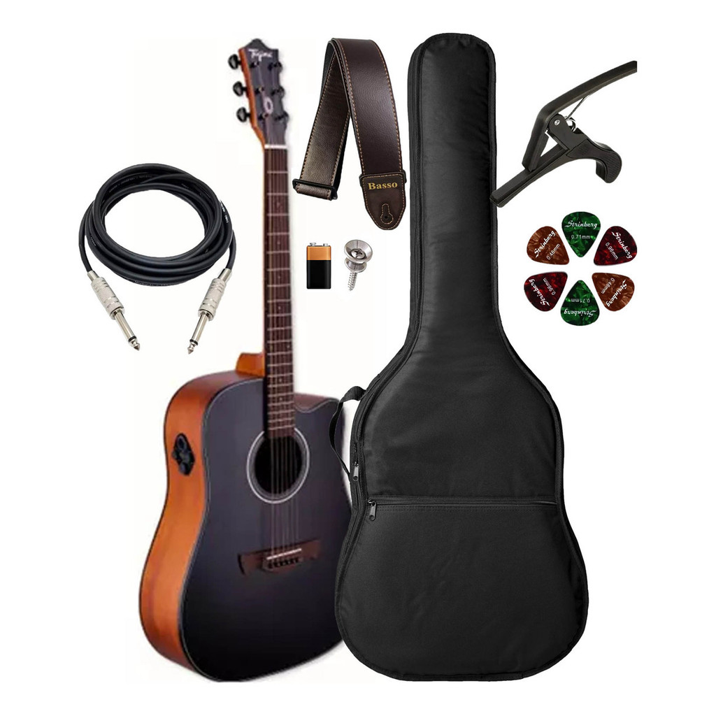 Violão Tg Metropolis Folk C/ Efeitos Bluetooth Cp Luxo E Kit em Oferta na Shopee