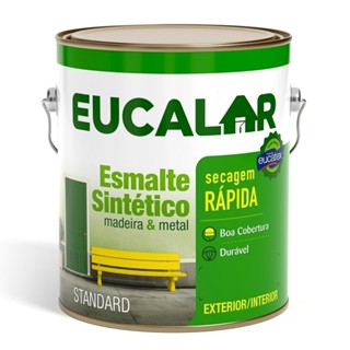 Tinta Esmalte Eucalar Brilhante 3,6L Verde Folha em Oferta na Shopee