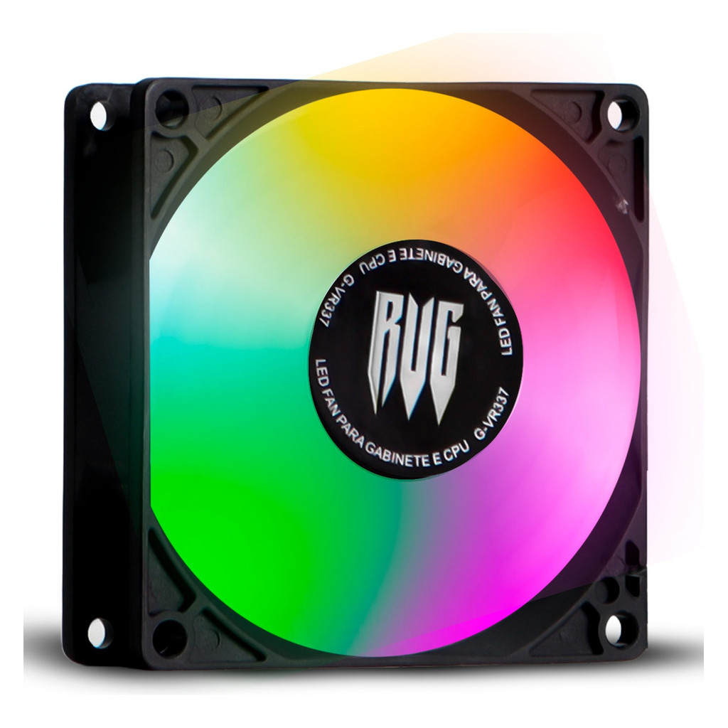 Cooler Fan Para Pc Cpu Ventoinha Air 80mm Led Rgb Gamer 12v