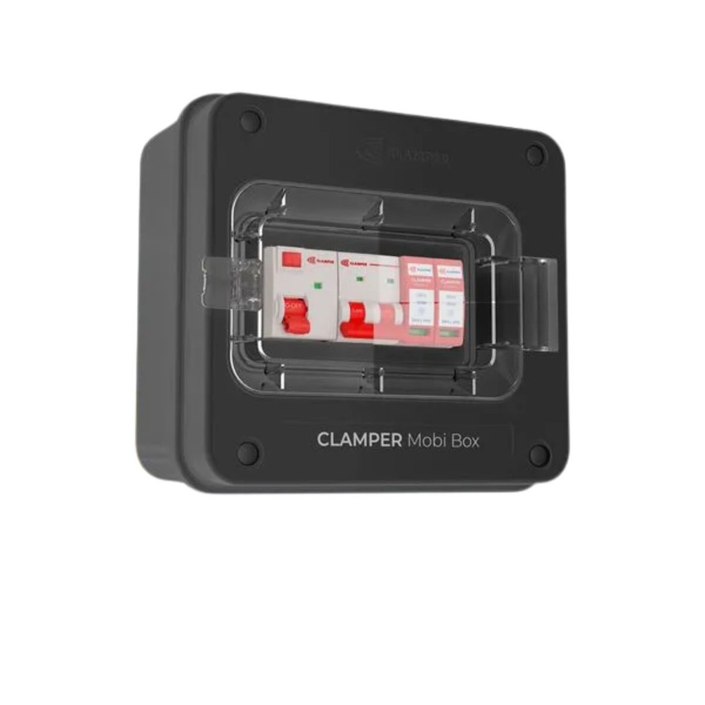 Quadro Proteção Carregador Veícular 8KW Preto 40A CLAMPER 220V em Oferta na Shopee