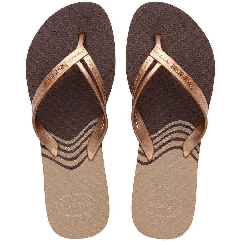 Chinelo Havaianas Elegance Print Café - Women Shoes