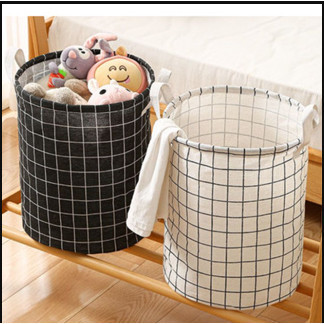 Cesto Organizador Multiuso Tecido Dobravel Prova D'ÁGUA P/ Rroupa Suja Brinquedo em Oferta na Shopee