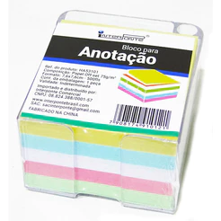 Bloco Para Anotação Suporte De Acrílico, Porta e Caneta, 500FLS, organização de tarefas escritório lembretes e recados