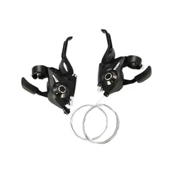 Alavanca Passador de Marcha Rapid Fire 24 Velocidades 3x8v Preto Bike MTB