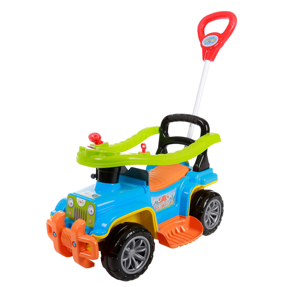 Carrinho de Passeio Infantil Jip Jip Colorido Maral c/ Haste em Oferta na Shopee
