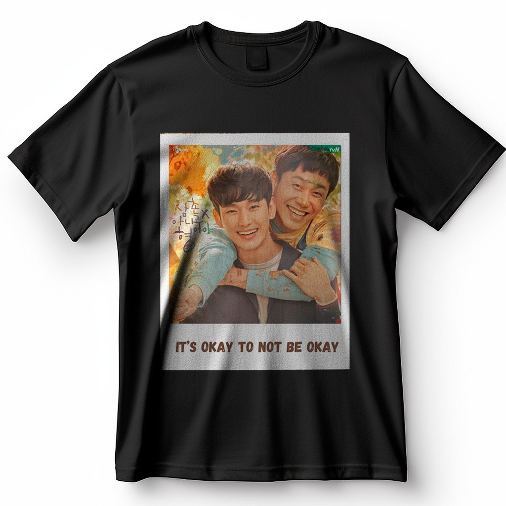 Camiseta It's Okay To Not Be Okay Poster Dorama Coreano Blusa Camisa 100% Algodão