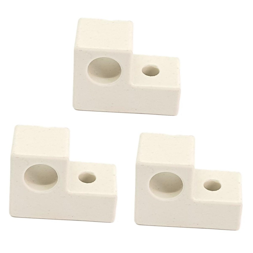 Kit Com 3 Suporte Isolador Louça Resistência Forno Elétrico