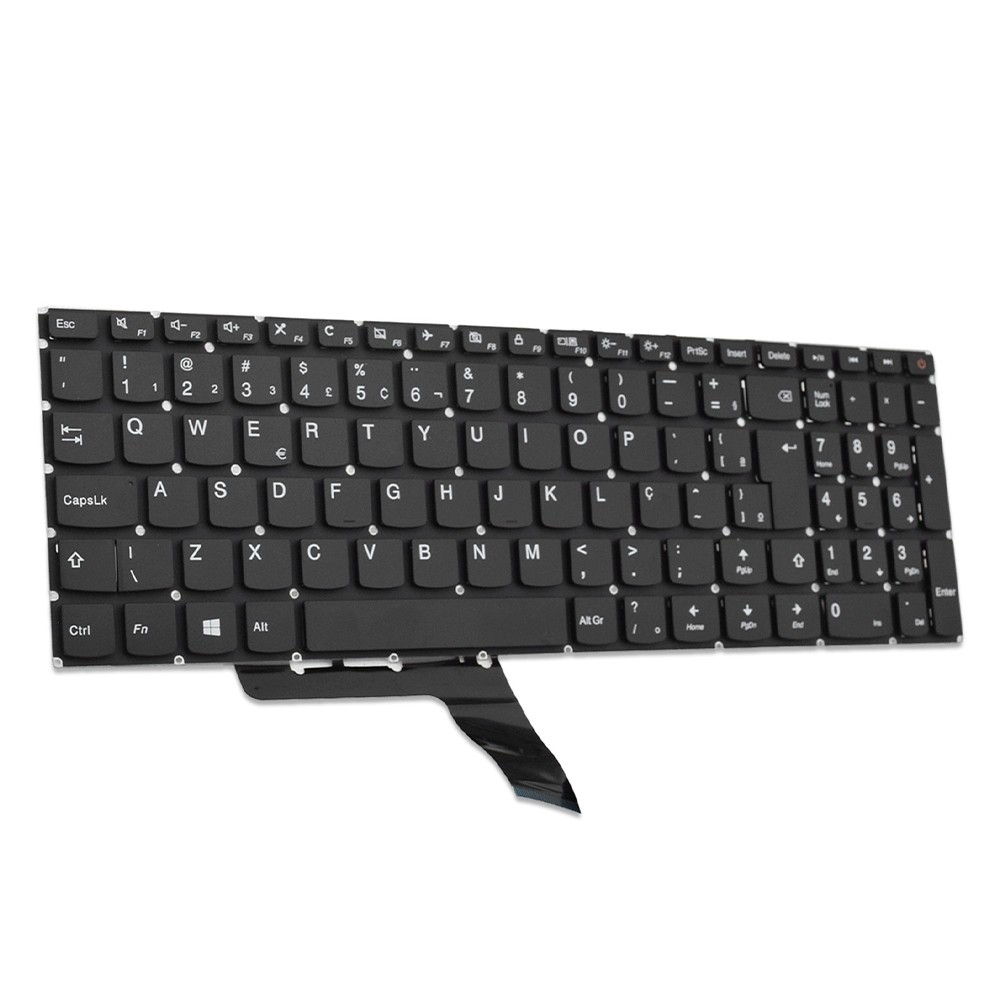 Teclado para Notebook Lenovo Ideapad 110-15IBR | Preto ABNT2 - Computers & Accessories