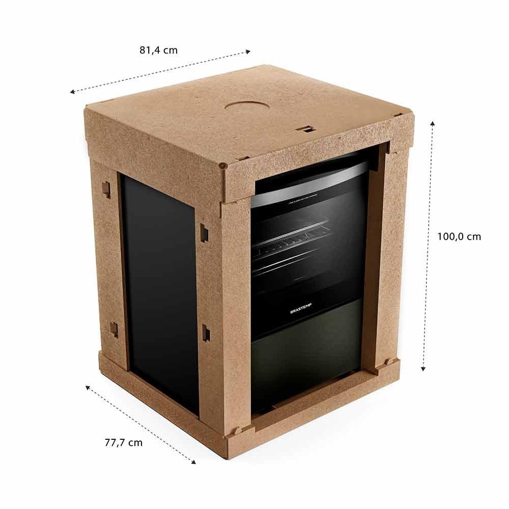 Fogão de Piso Brastemp de 05 Bocas Eclipse Collection Black Inox - BFS5LAP — imagem 2 de 2