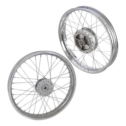 Par Roda Tras/diant Honda Cg Titan Fan 150 Freio Disco