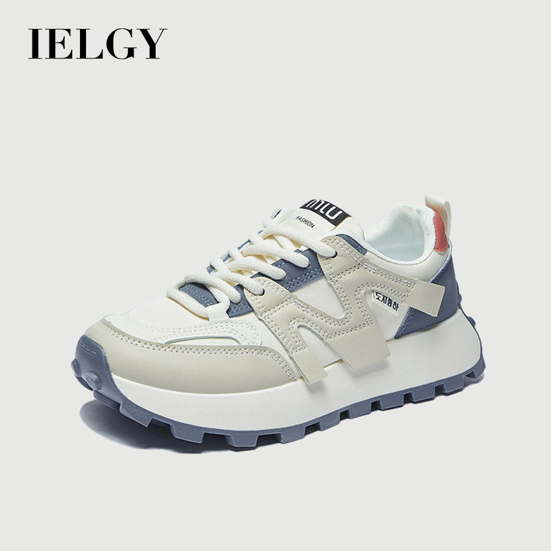 IELGY 2025 Moda Tênis Feminino Novo Pai Sapatos De Corrida casual Malha Azul em Oferta na Shopee