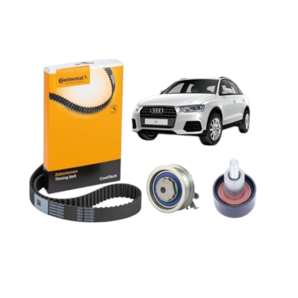 Kit Correia Dentada Tensor Polia Audi A3 Q3 VW Fox Gol