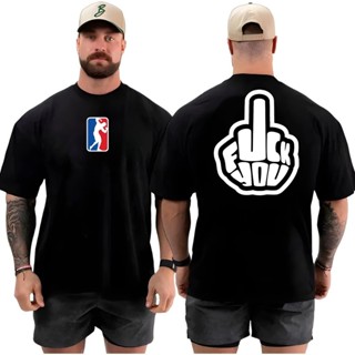 Camiseta masculina Oversized gola para Academia Musculação camisa premium over treino fuck you Streetwear 100% Algodão em Oferta na Shopee