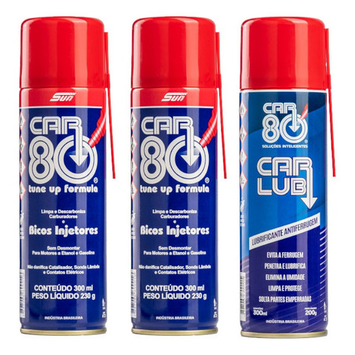 Kit Car80 02 Descarbonizante Mais 01 Carlub Desengripante