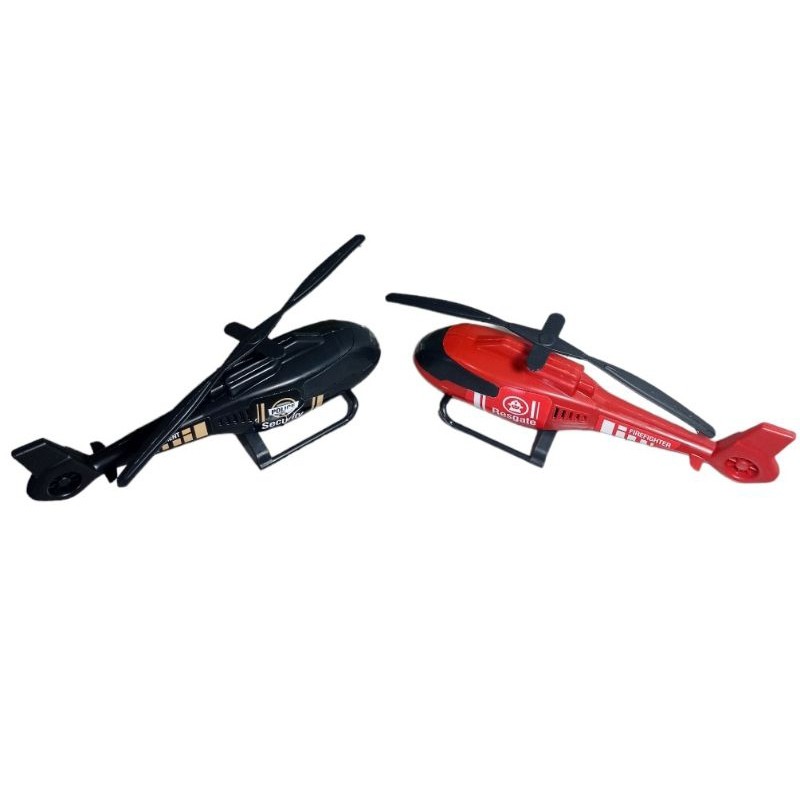 kit 2  Helicóptero  sendo 01- helicoptero Resgate Dos Bombeiros  e 1- helicoptero policia civil Zuca Toys