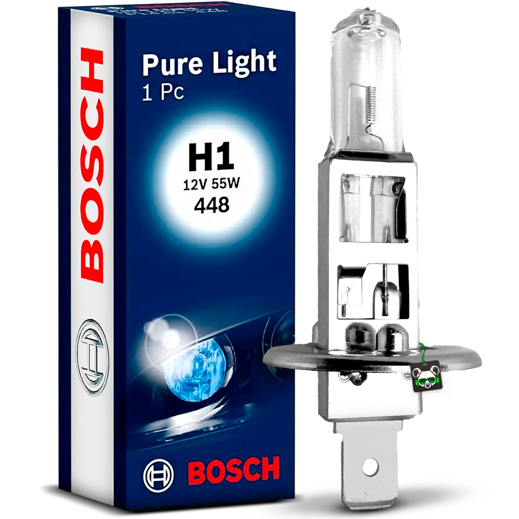 Lâmpada Automotiva Halógena H1 Pure Light 12V 55W Bosch em Oferta na Shopee
