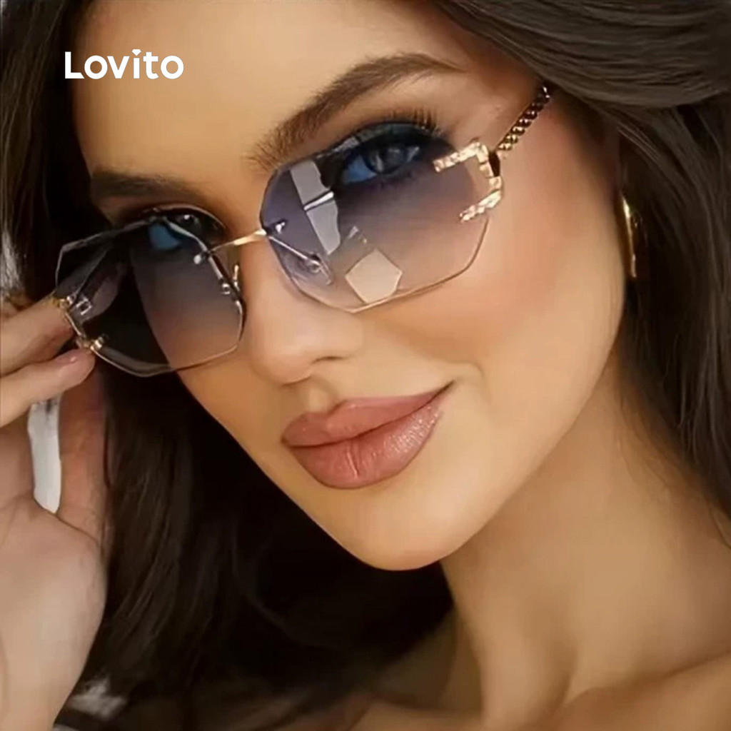 Lovito Óculos de Sol Casuais com Redução de brilho LFA90X027 em Oferta na Shopee