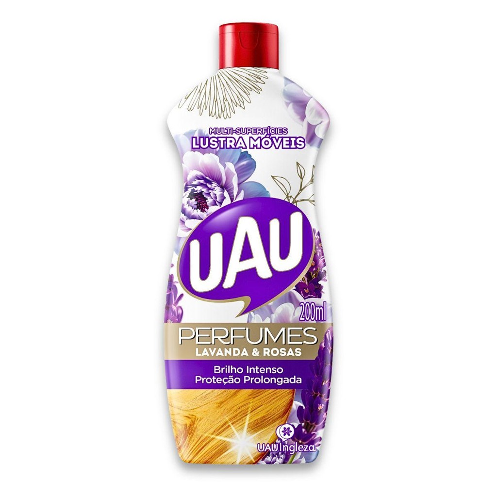 Lustra Móveis 200ml Lavanda e Rosas UAU em Oferta na Shopee