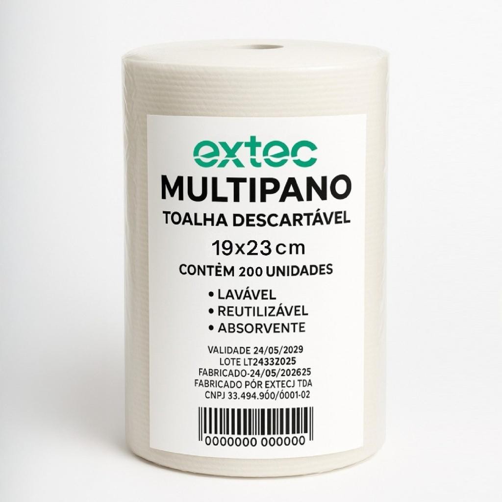 Toalhas Descartáveis Rolo 19×23 Multipano