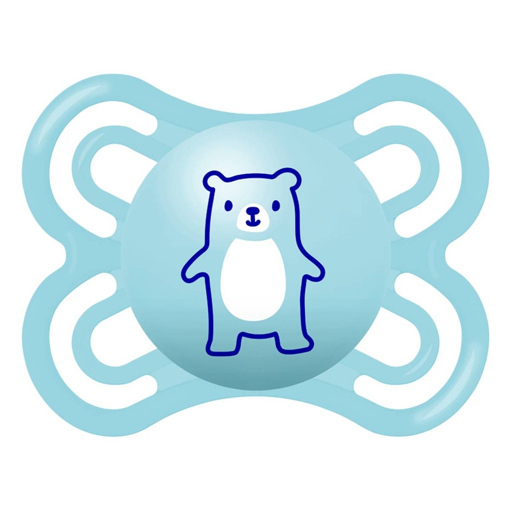 Chupeta Perfect Bico de Silicone 0m+ Azul - MAM em Oferta na Shopee