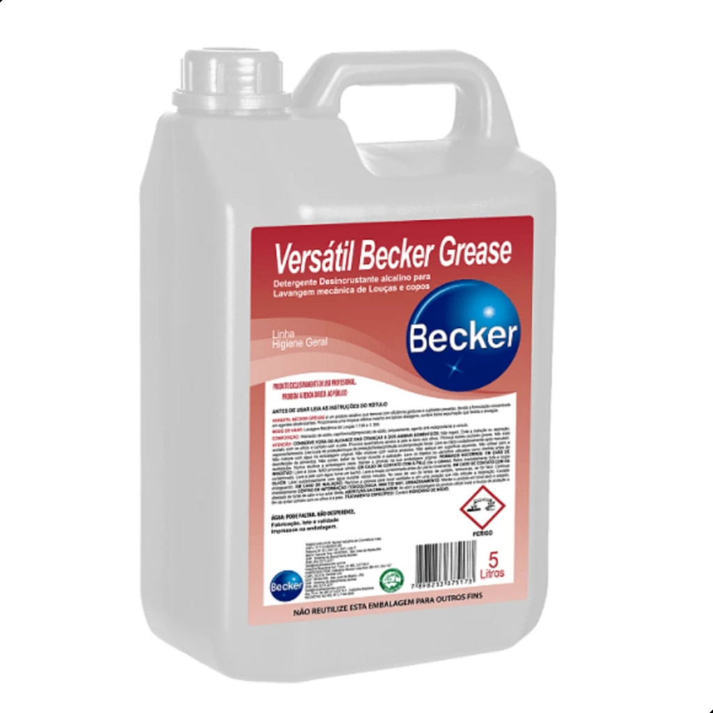 Detergente Alcalino Versátil Becker Grease 5l
